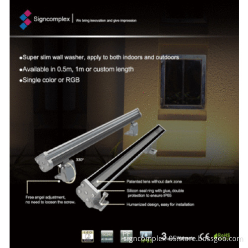 New Design 24/48W LED Wall Washers with 100-240V AC Voltage